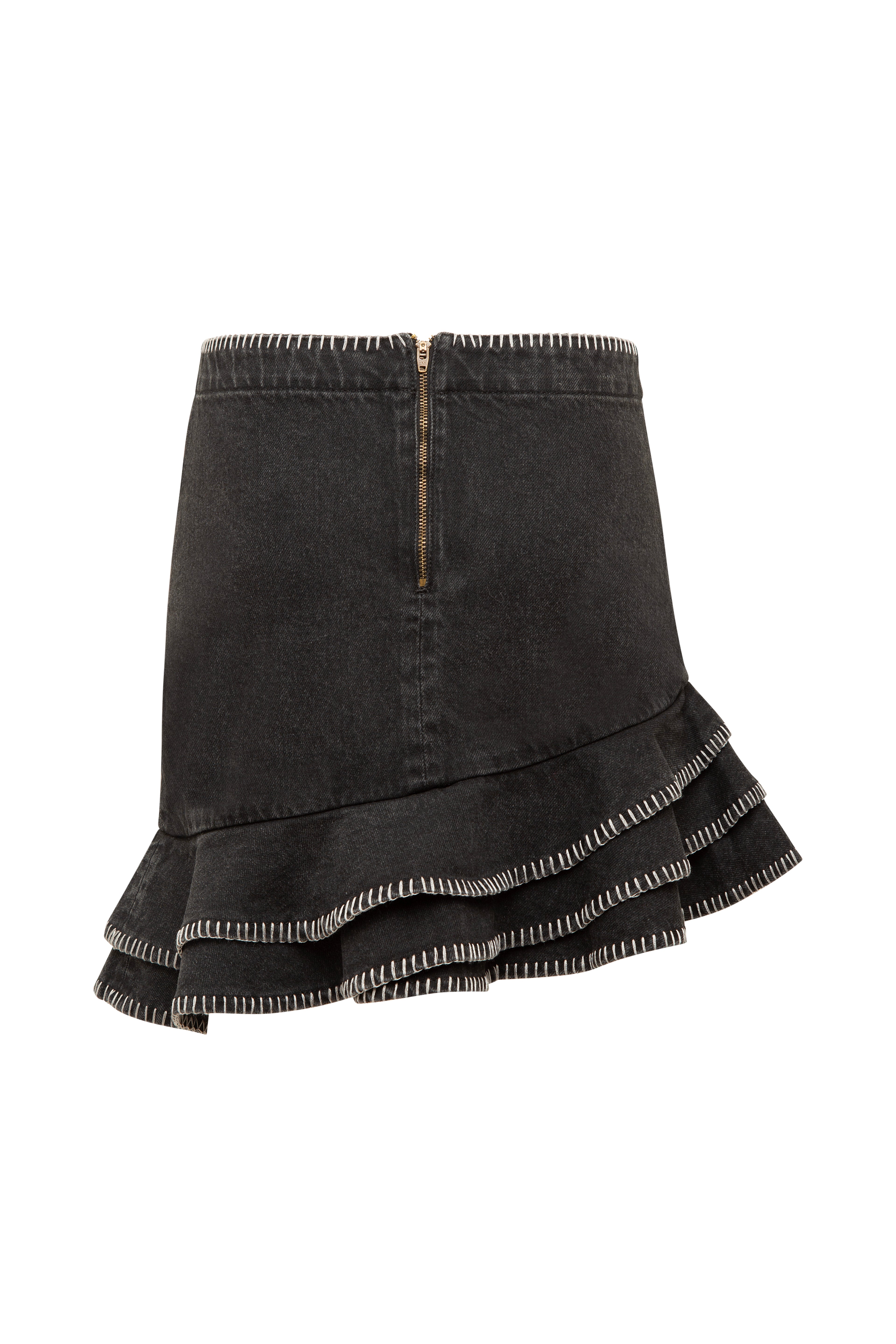 Azure Mini Black Skirt