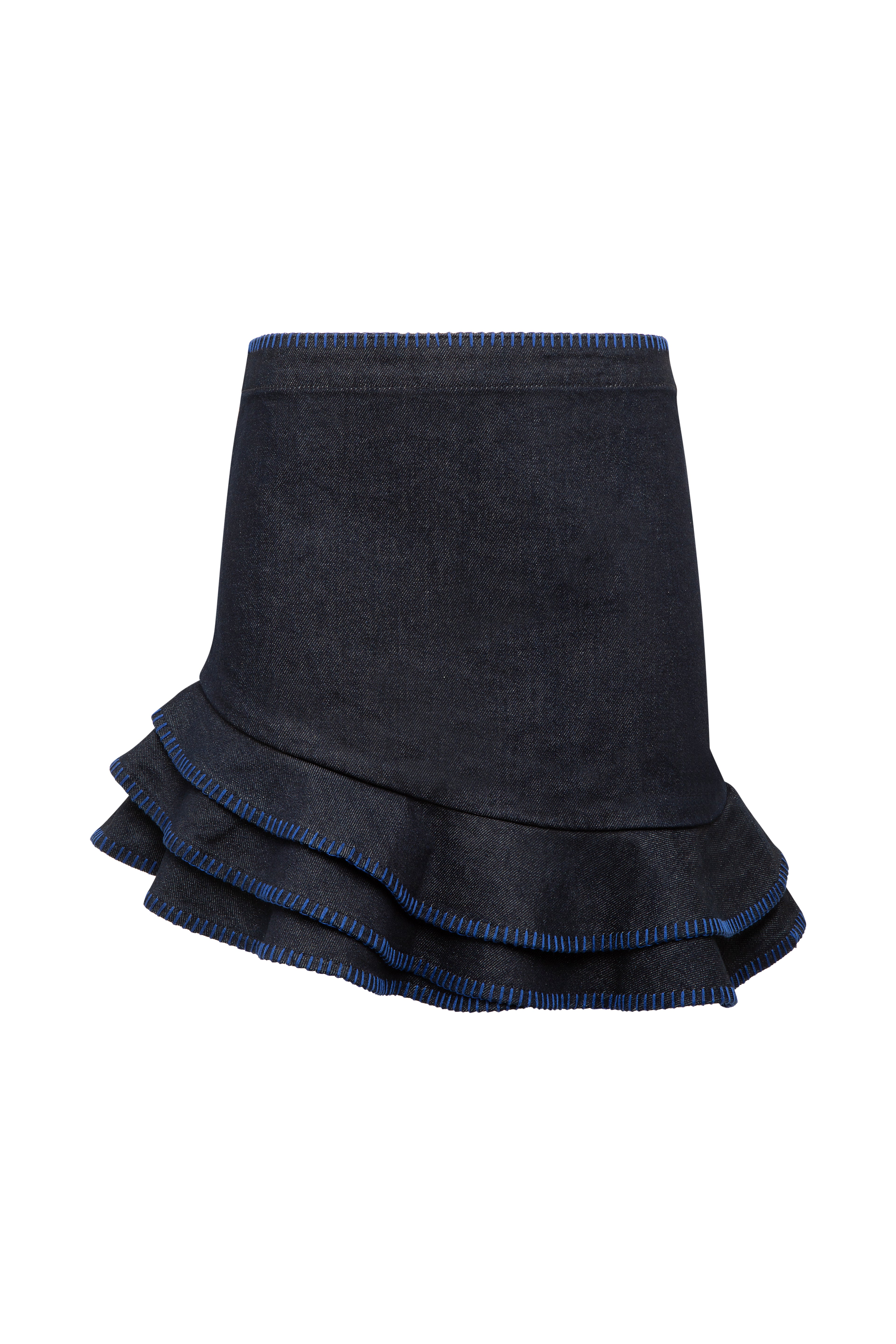 Azure Noir Mini Skirt
