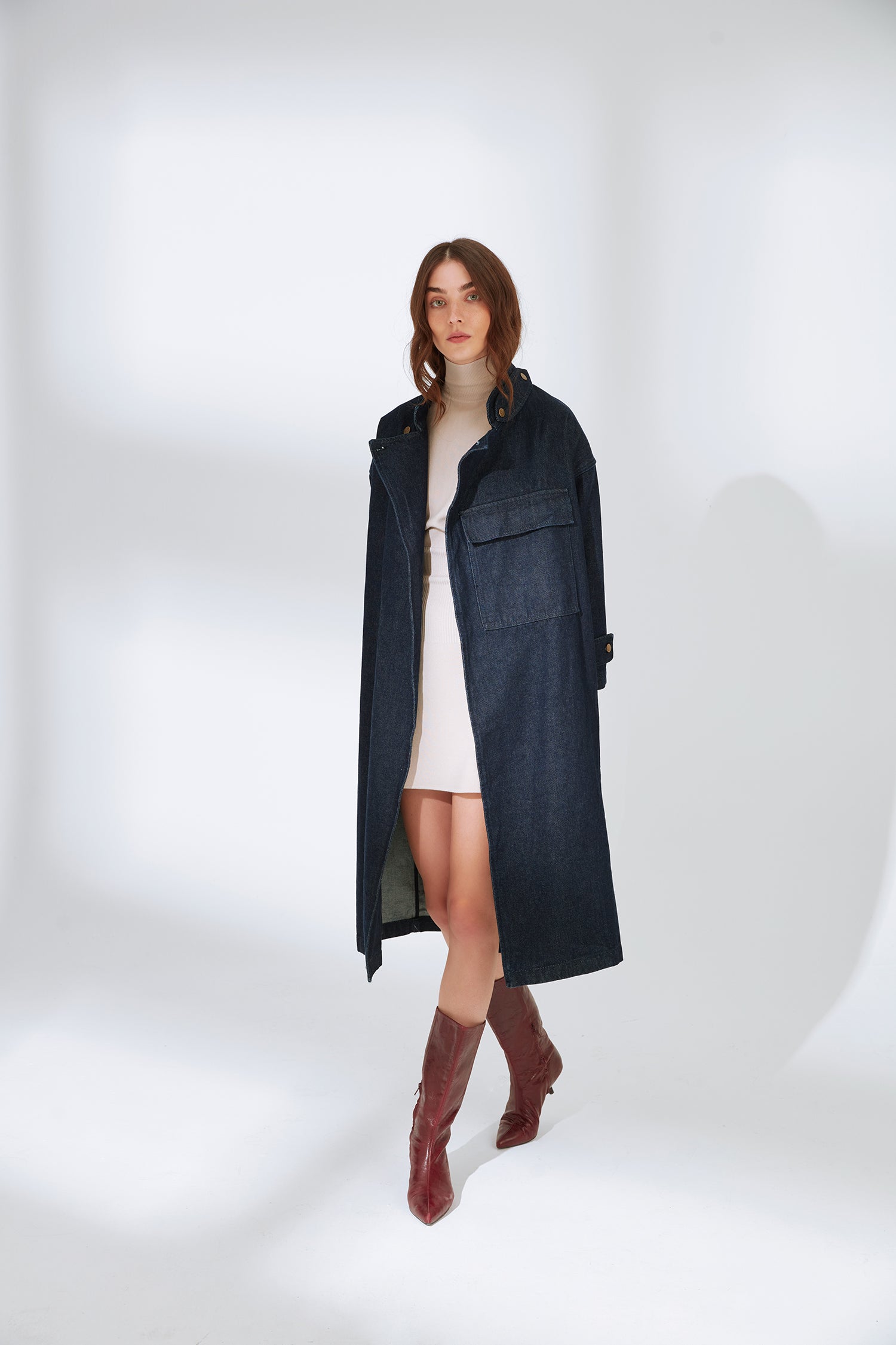 Camogli Dark Blue Trenchcoat