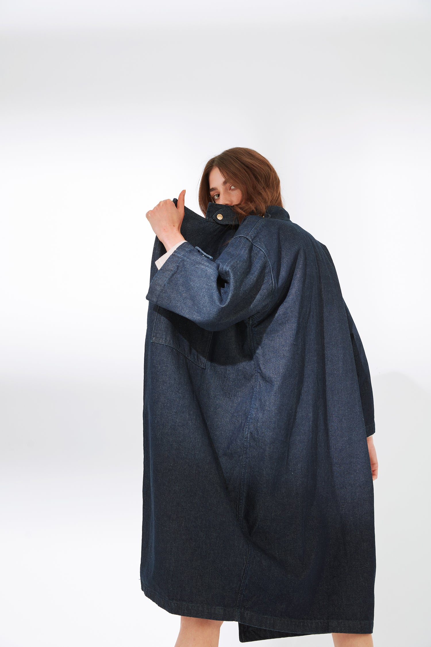 Camogli Dark Blue Trenchcoat