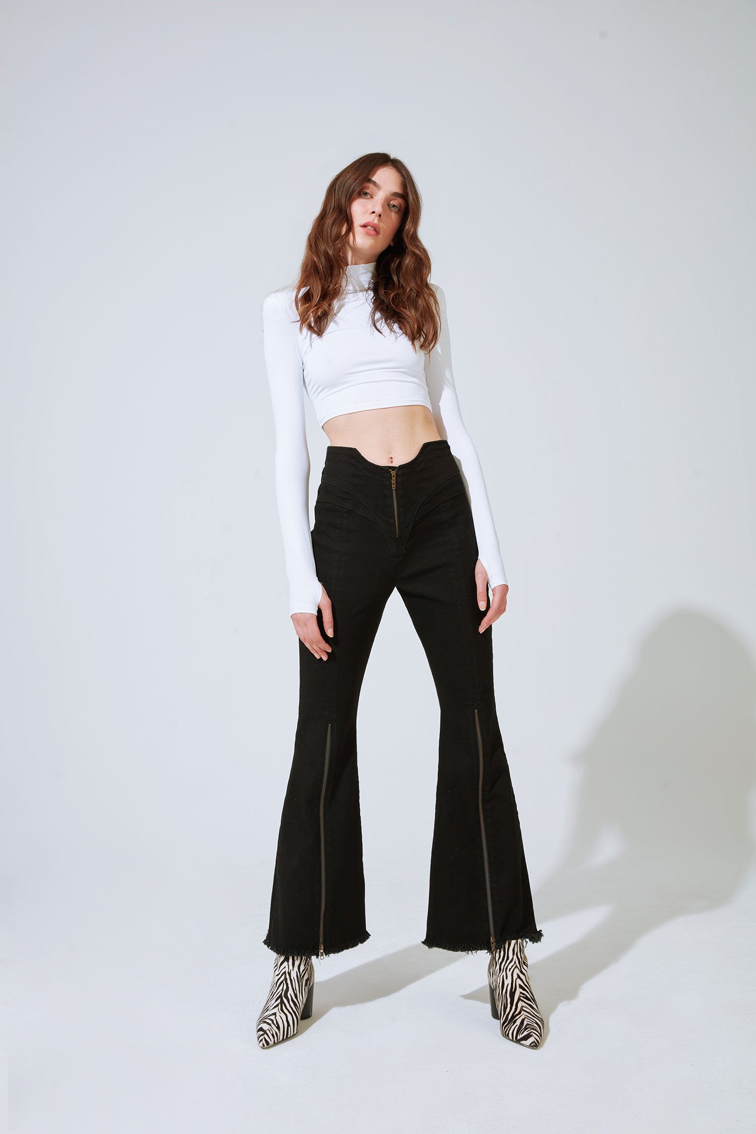 La coisetta Black Denim Pants