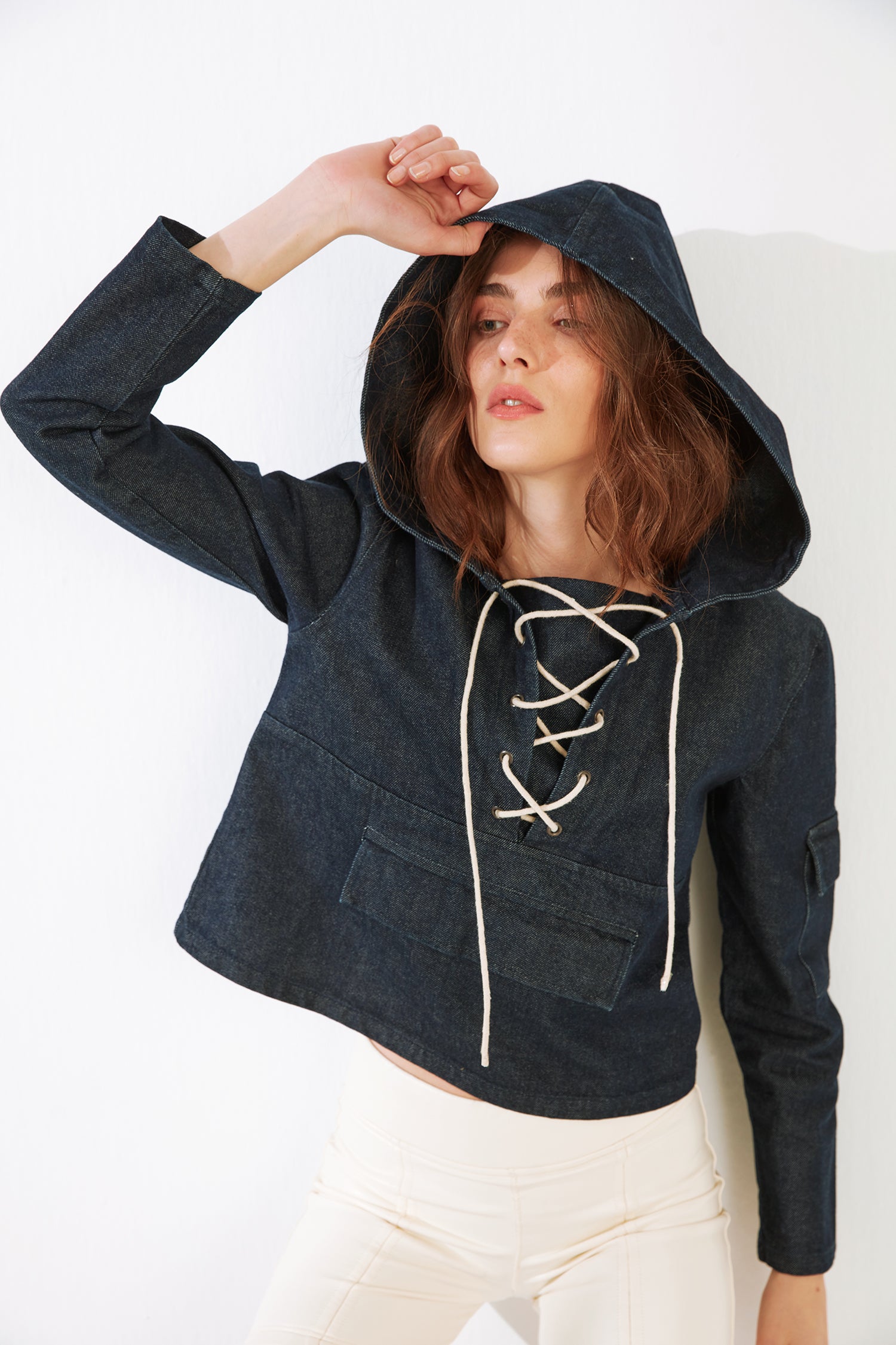 POLIGNANO A MARE HOODED TOP