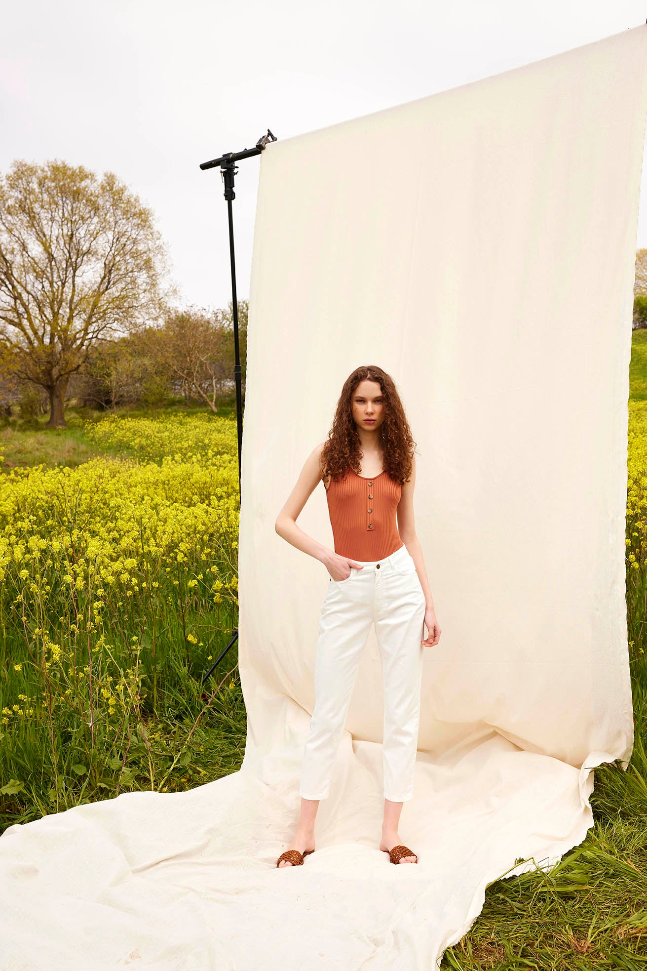 Ravello White Denim Pants