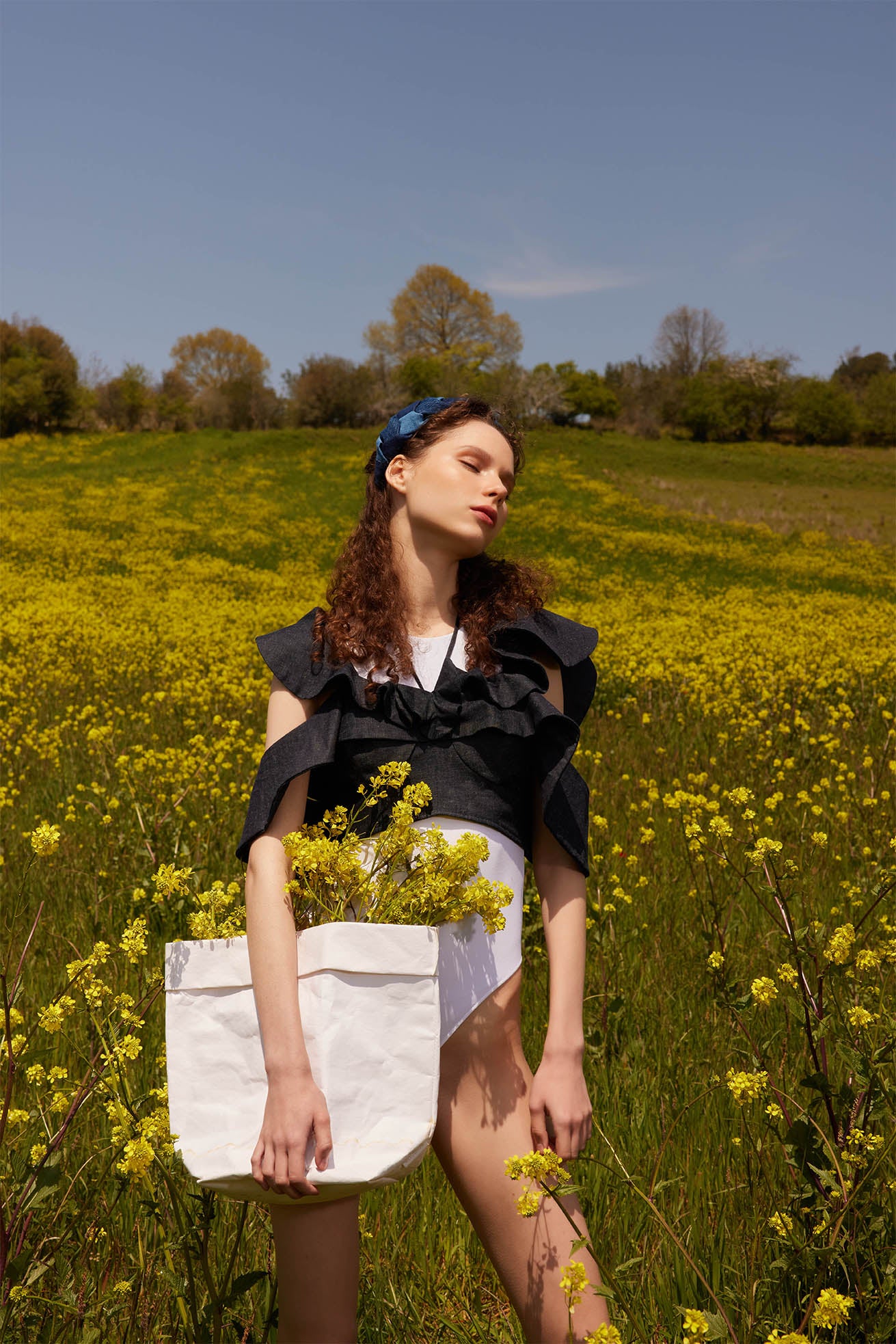 SORRENTO DENIM SUMMER TOP