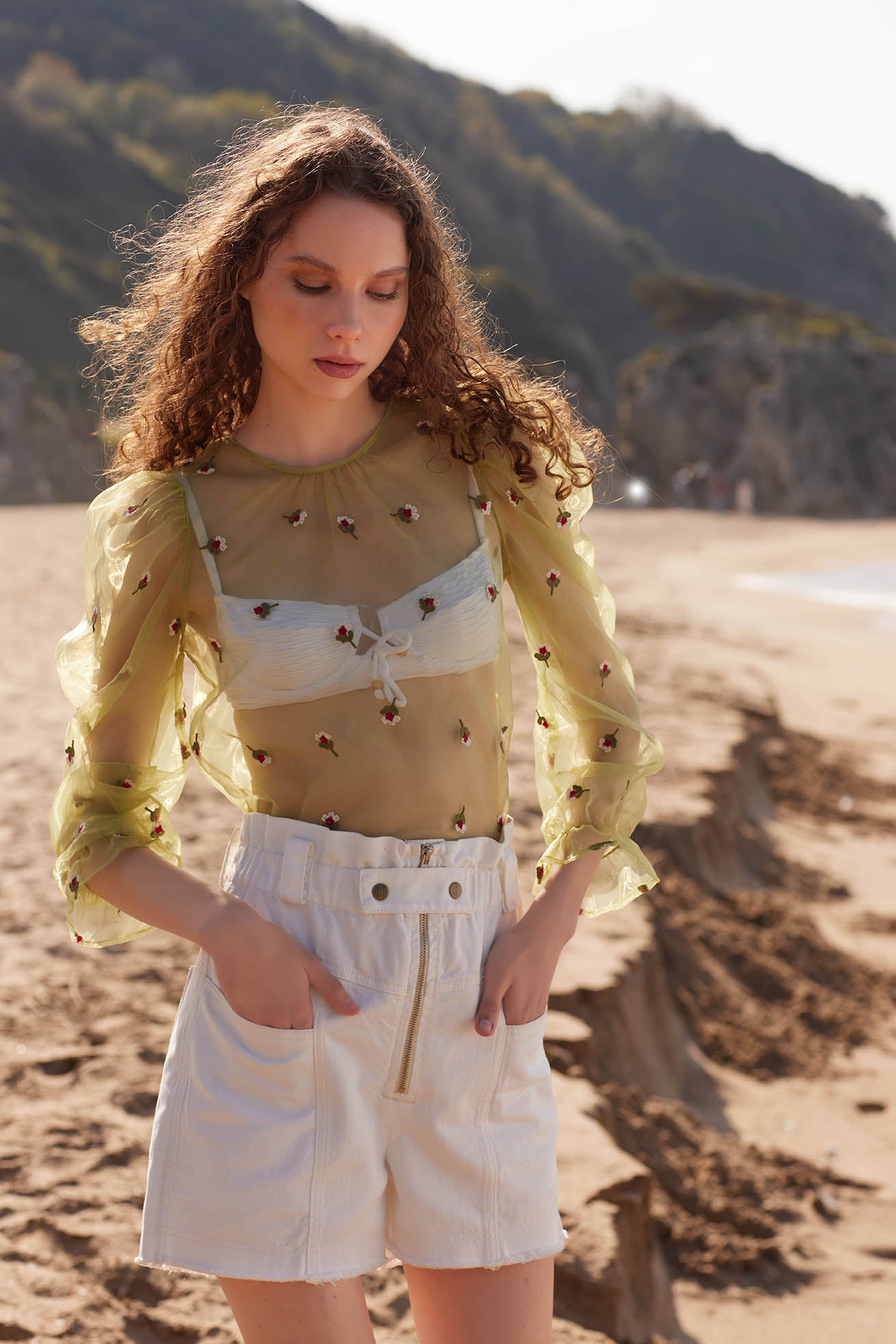 LA COISETTA WHITE SHORTS