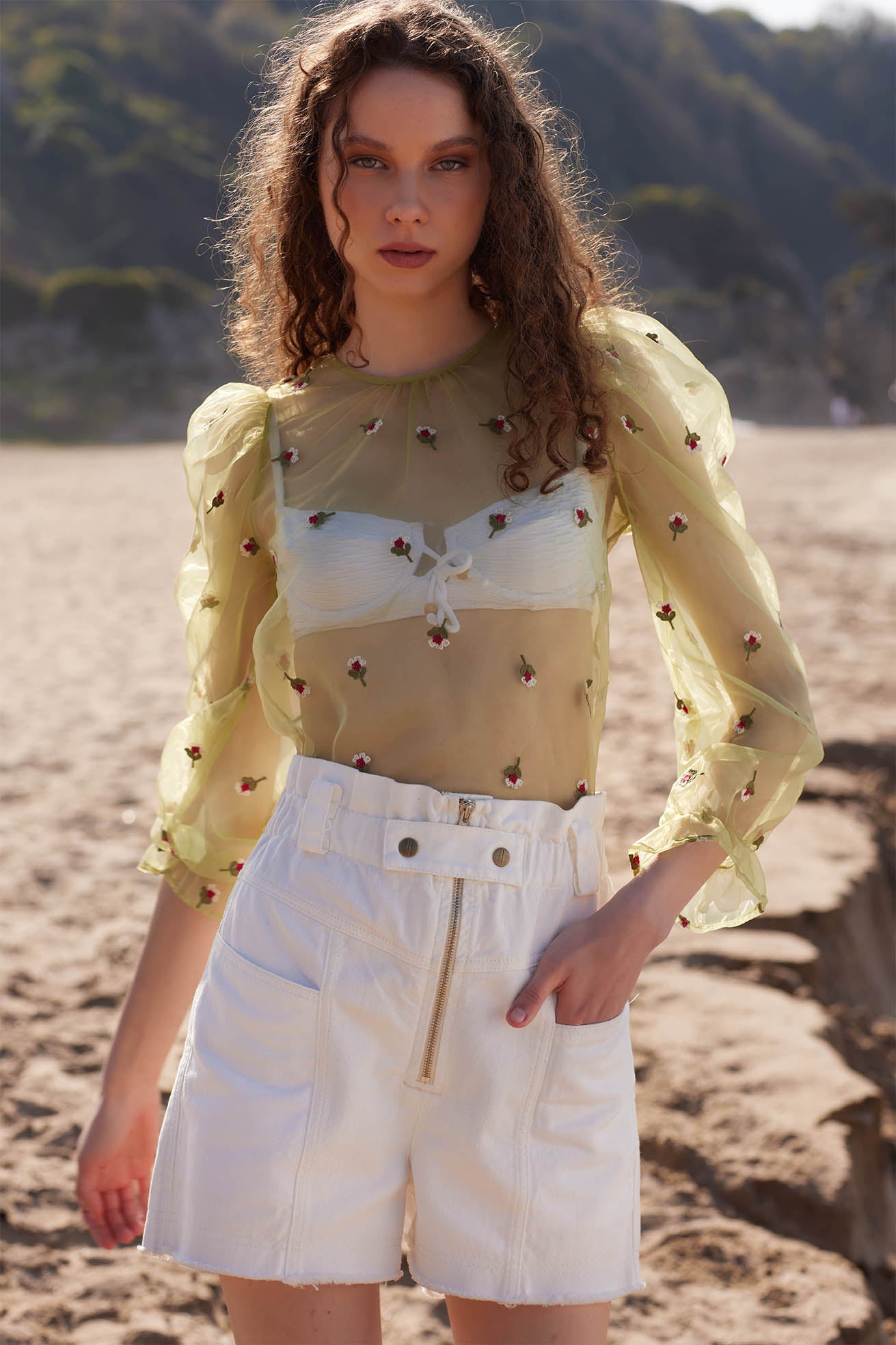 LA COISETTA WHITE SHORTS