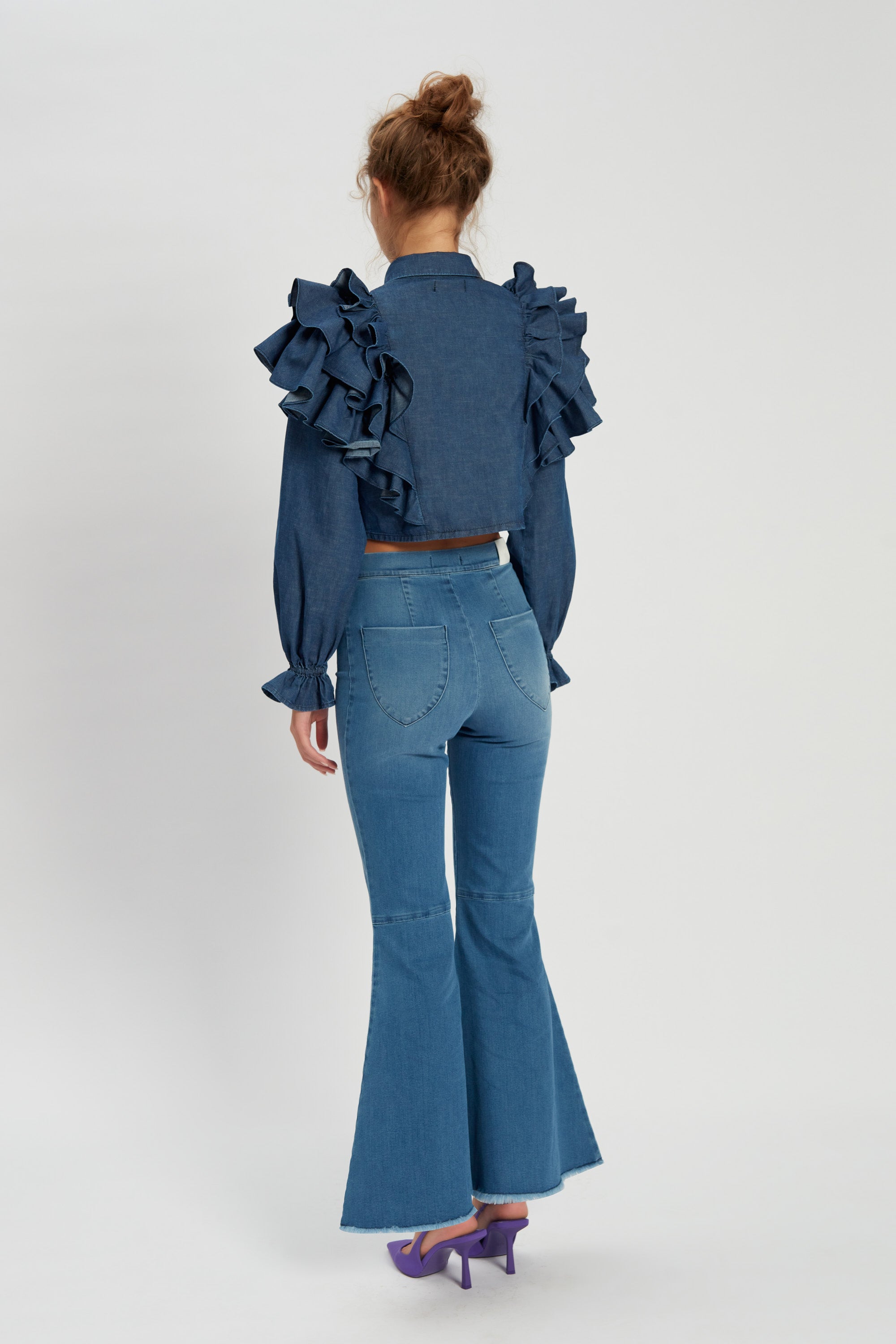 Isollella Blue Denim Shirts