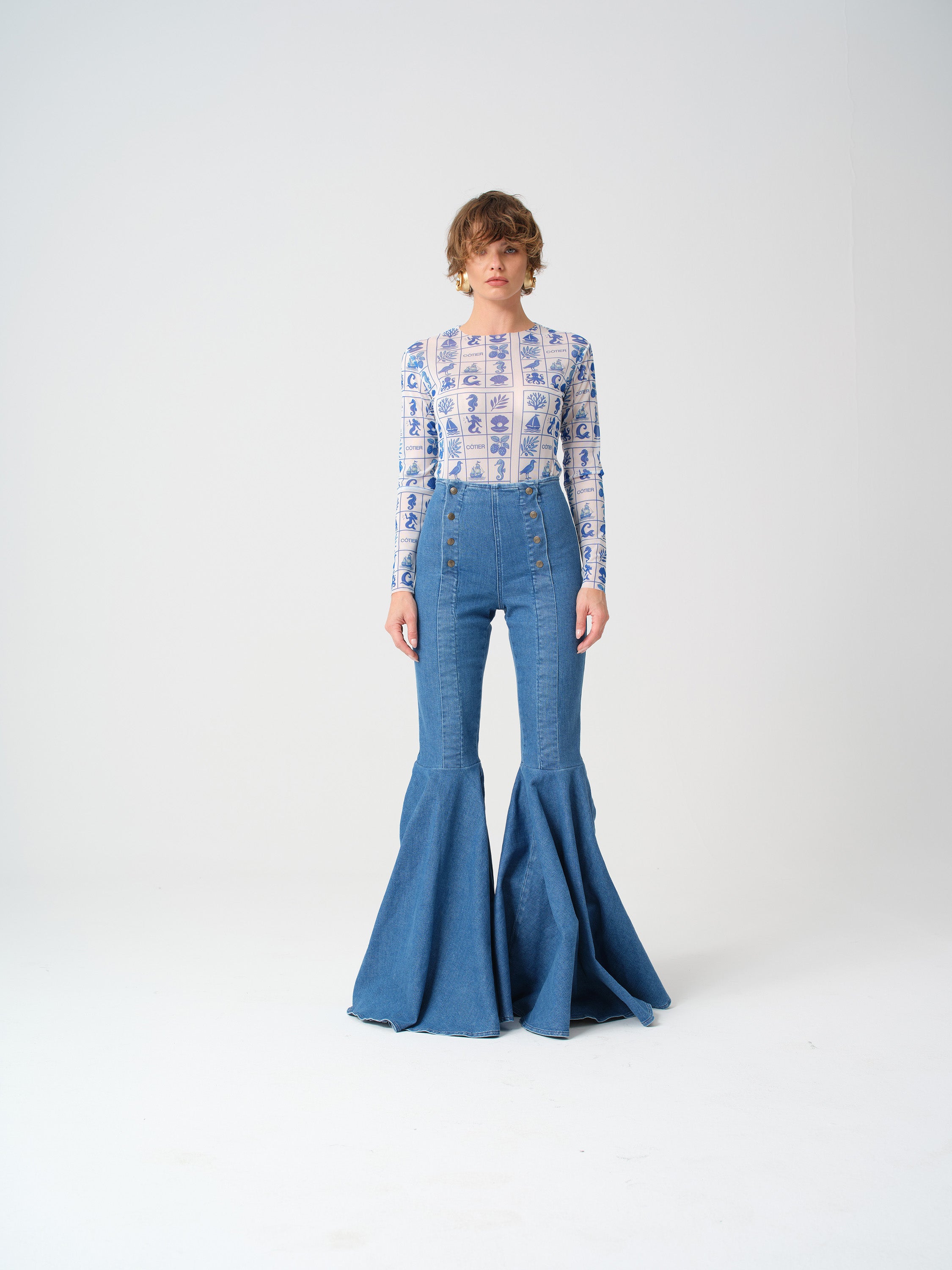 Côte Print Mesh Body