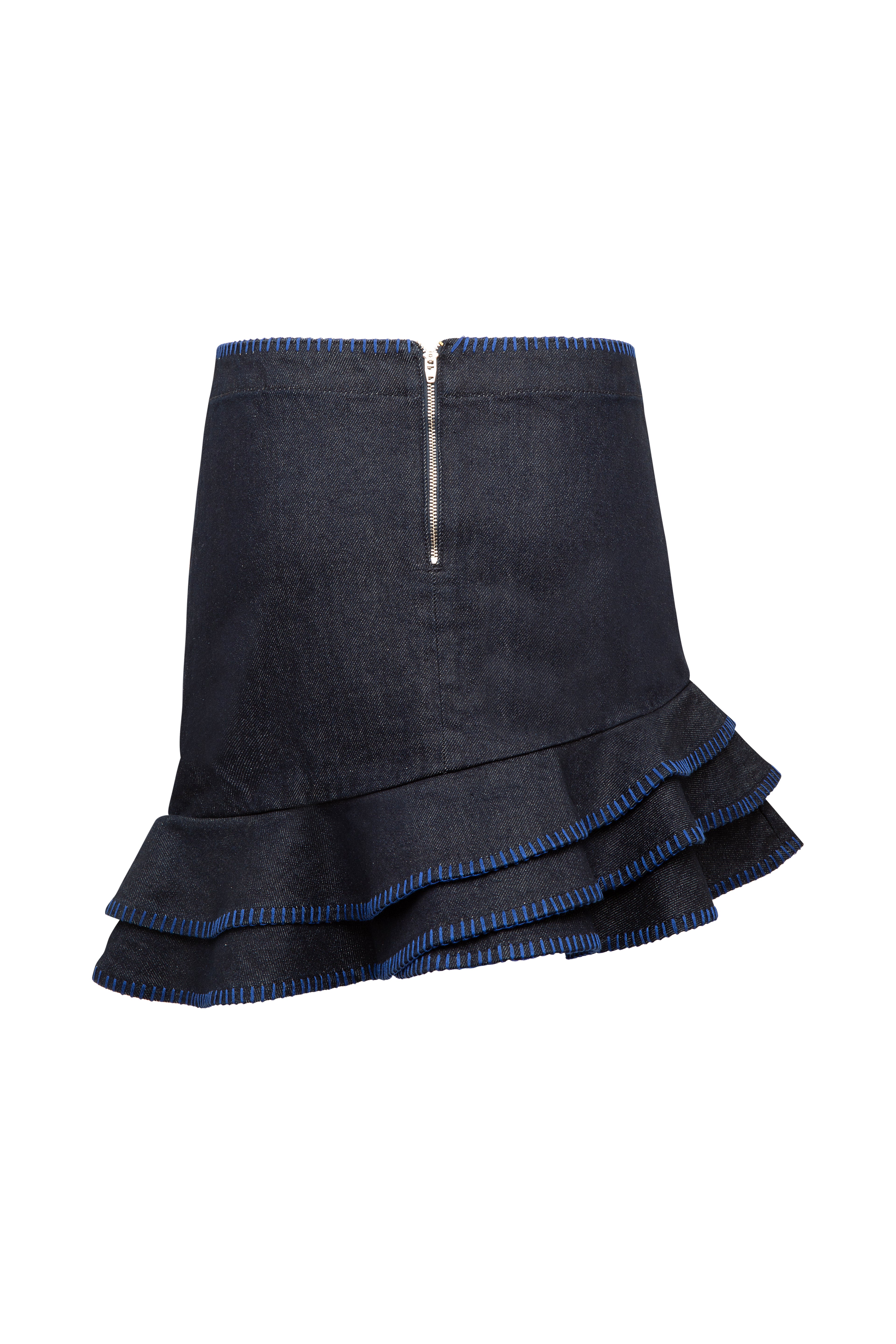 Azure Noir Mini Skirt