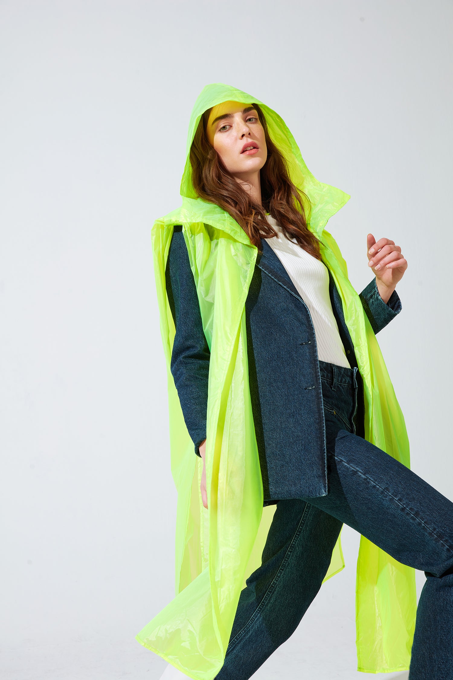 GRASSE DENIM JACKET/ RAINCOAT
