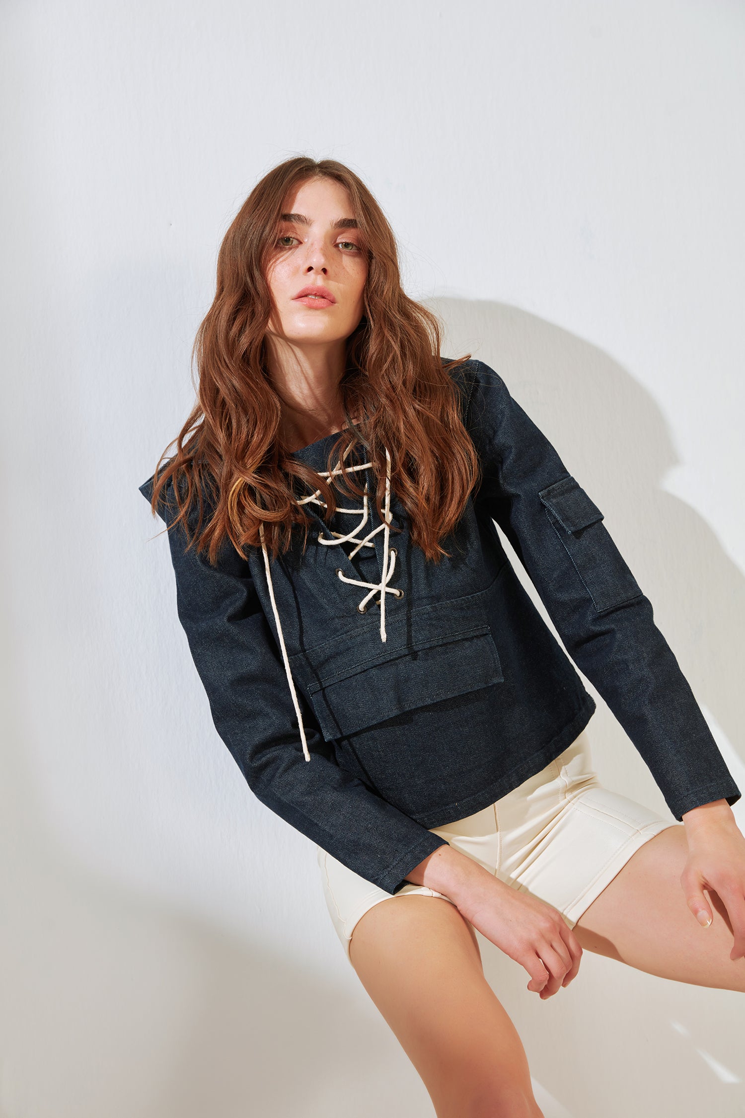 POLIGNANO A MARE HOODED TOP